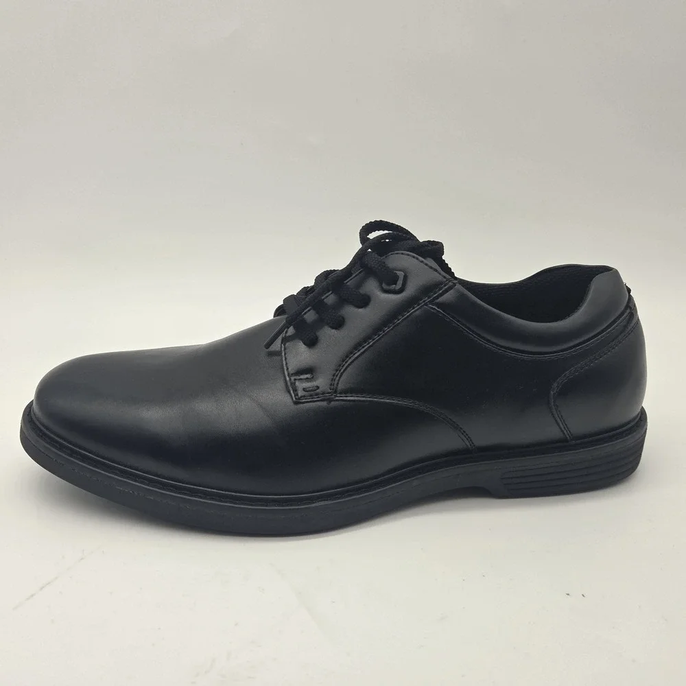 Nunn Bush Wade Black Work Slip Resistant Plain Toe Oxford Shoes Men's 11 M